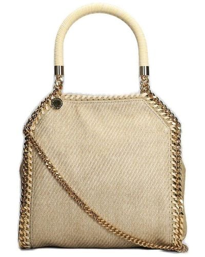 Stella McCartney Falabella Chain-linked Mini Tote Bag - Natural