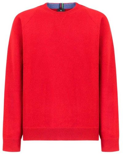 PS by Paul Smith Crewneck Knitted Sweater - Red