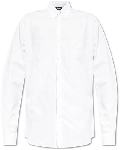 DSquared² Buttoned Long-sleeved Shirt - White