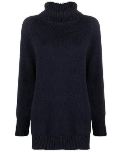 Societe Anonyme Snow Roll-neck Knitted Jumper - Blue