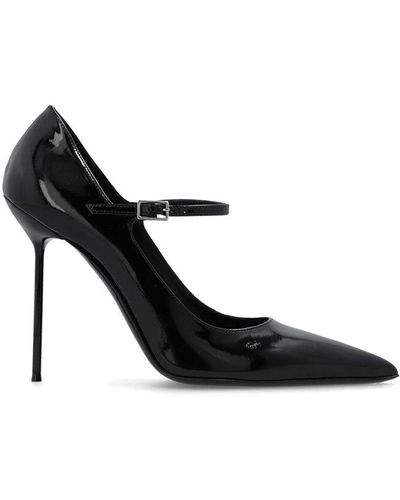 Paris Texas Pointed-toe High Stiletto Heel Court Shoes - Black