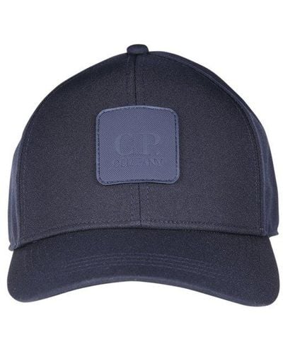 C.P. Company Logo-patch Curved Peak Baseball Cap - Blue