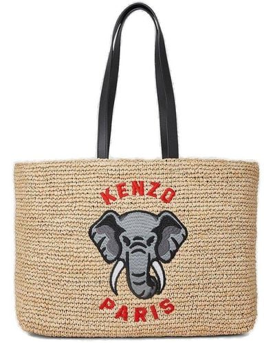 KENZO Elephant Tote Bag - Natural