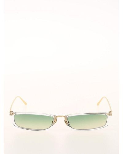 Linda Farrow Rectangular Frame Sunglasses - Multicolor
