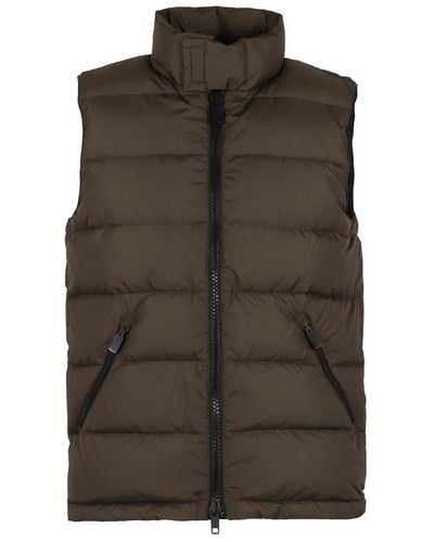 Aspesi Full Zip Field Vest - Brown