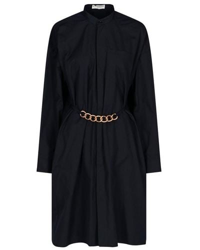 Givenchy Chain Belt Shirt Dress - Black