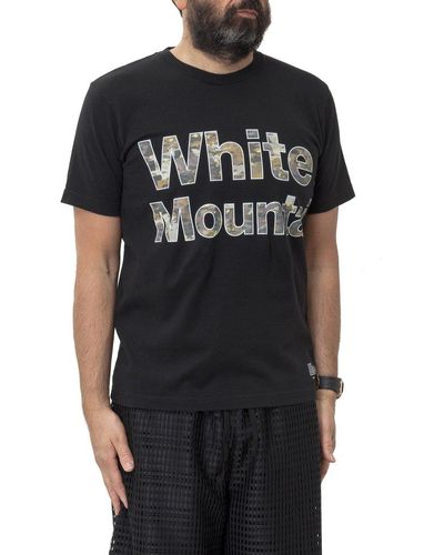 White Mountaineering Logo Print T-shirt - Black