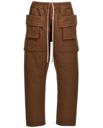 Rick Owens 'Creatch Cargo' Trousers - Brown