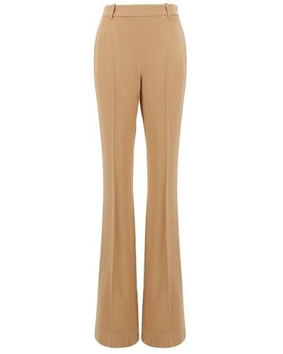 Ermanno Scervino High Waist Flared Trousers - Natural