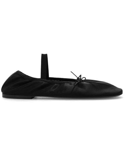 Proenza Schouler Glove Mary Jane Bow Ballerina Shoes - Black
