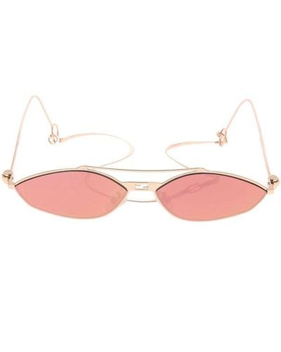 Fendi Geometric Frame Sunglasses - Black