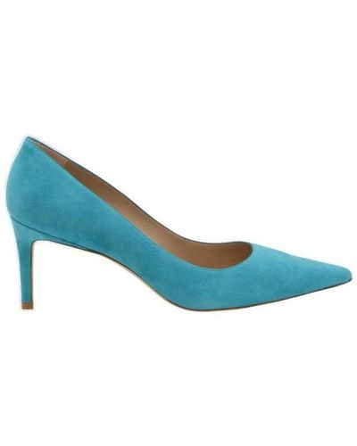 stuart weitzman blue heels