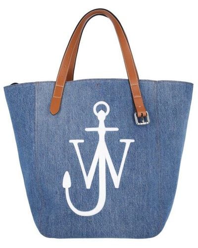 JW Anderson Logo Tote Bag - Blue