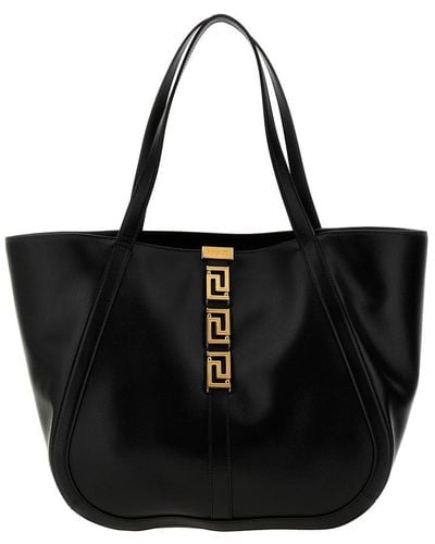 Versace Greca Goddess Tote Bag - Black