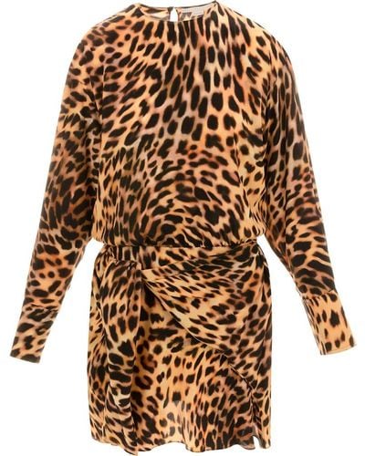 Stella McCartney : Leopardized Dress - Brown