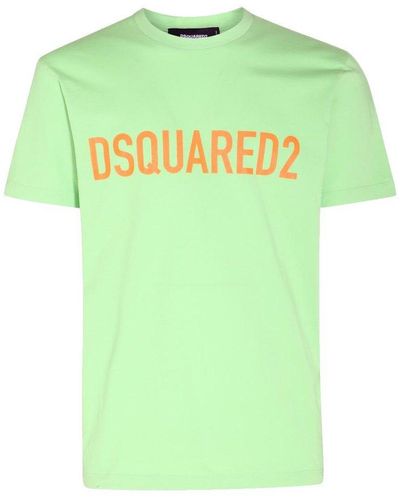 DSquared² Logo-print Crew-neck T-shirt - Green