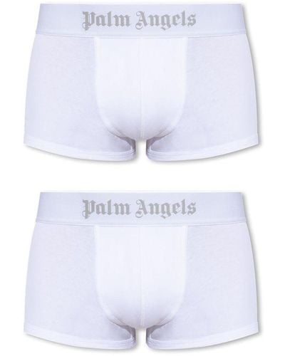 Palm Angels Branded Boxers 2-pack - Blue