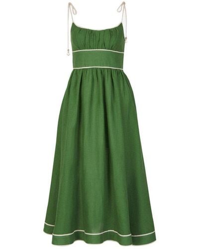 Zimmermann Picnic Midi Dress - Green