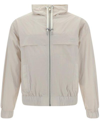 Ami Paris Paris Zip-up Lightweight Jacket - White