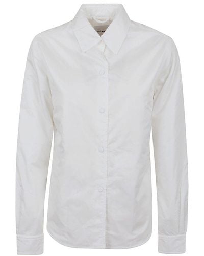 Aspesi Buttoned Long-sleeved Shirt - White