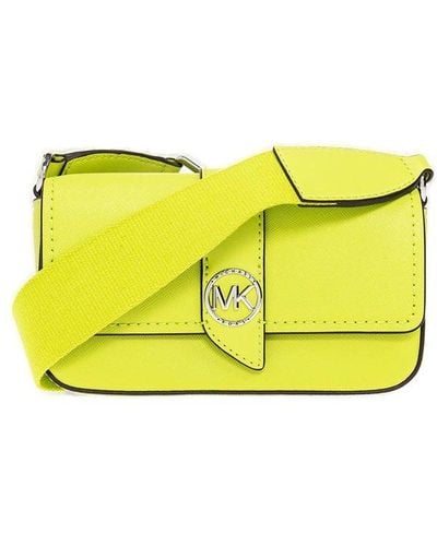 MICHAEL Michael Kors Greenwich Foldover Top Crossbody Bag - Yellow