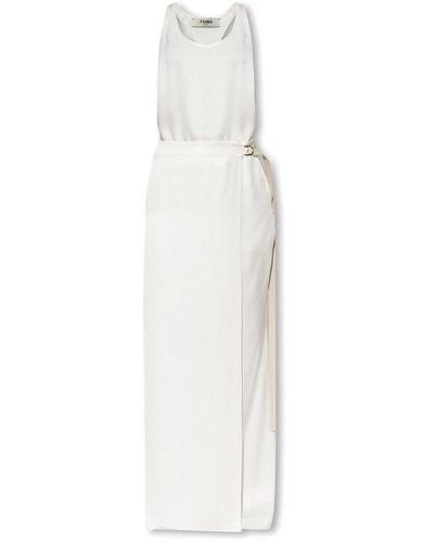 Fendi Silk Jumpsuit - White