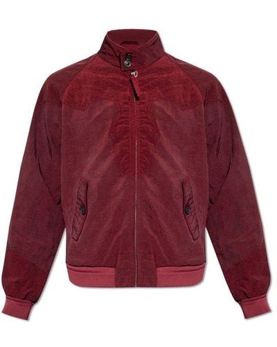 Maison Margiela Jacket With Stand Collar, - Red
