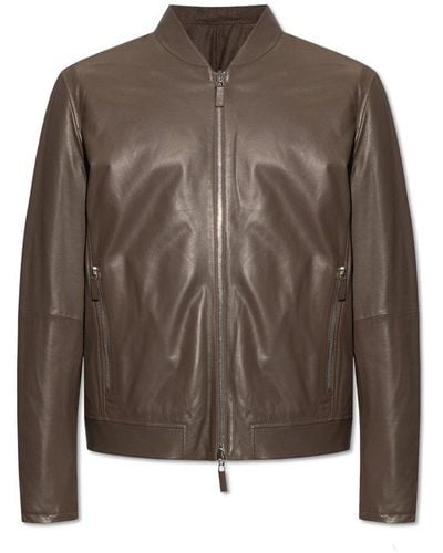 Emporio Armani Reversible Jacket, - Brown