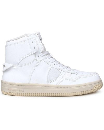 Philippe Model Paris Round-toe High-top Trainers - White
