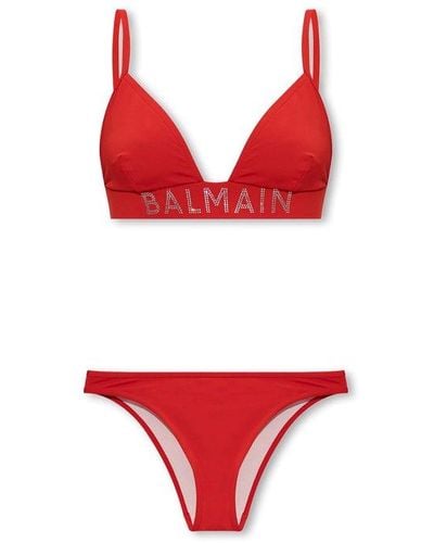 Balmain Two-piece Swimsuit - Red