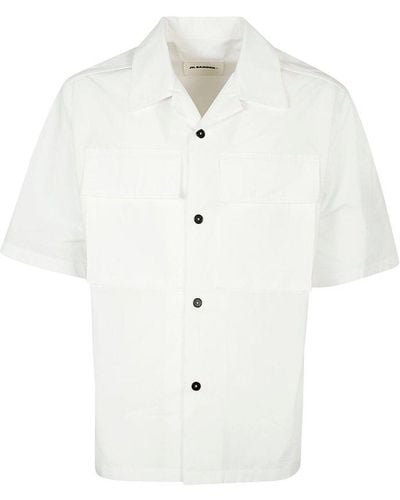 Jil Sander Flap-pocket Cotton Shirt - White