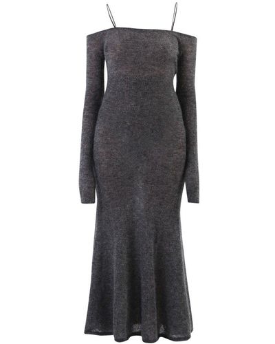 Jacquemus Maille Knitted Dress - Grey