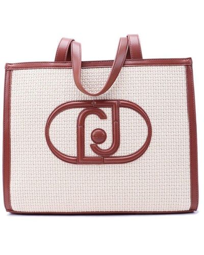 Liu Jo Logo-patch Top Handle Bag - Pink