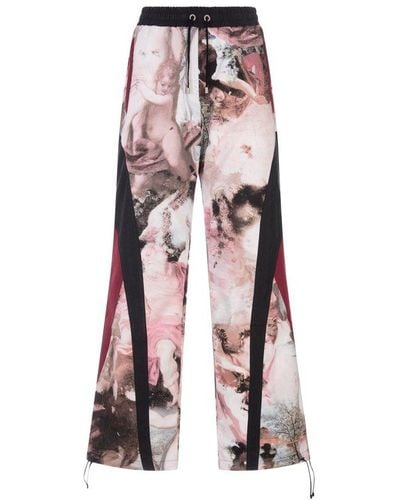 Balmain Pastel Printed Drawstring Track Trousers - Pink