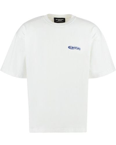 ENTERPRISE JAPAN Logo Printed Crewneck T-shirt - White