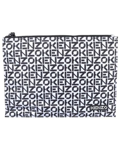 KENZO Repeat Large Clutch - White