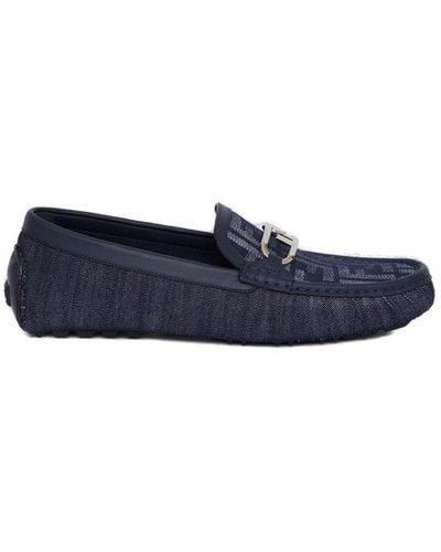 Fendi O'lock Driving Loafers - Blue