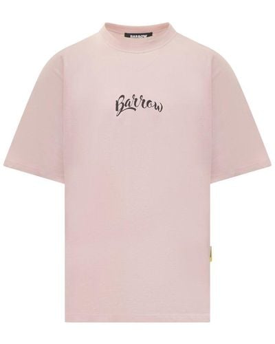 Barrow Teddy Bear Printed Crewneck T-shirt - Pink