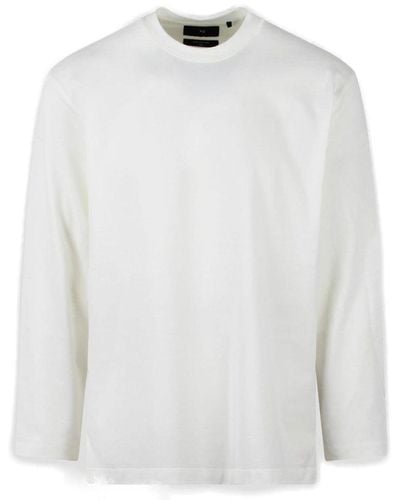 Y-3 Long-sleeved Crewneck T-shirt - White