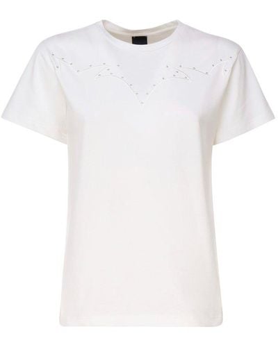 Pinko Rodeo Embroidered T-shirt - White