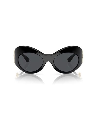 Versace Irregular Frame Sunglasses - Black