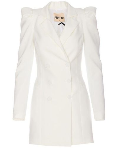 Aniye By Double Breasted Jacket Dress - White