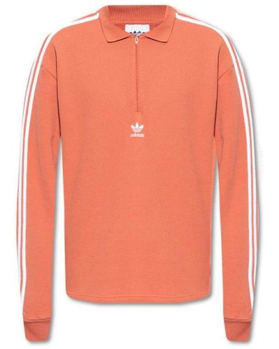 adidas Originals Polo Sweatshirt - Orange