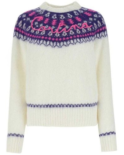 Mc2 Saint Barth Jacquard Knitted Sweater - Multicolour