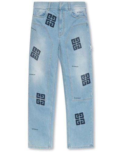 Givenchy Patched Jeans - Blue