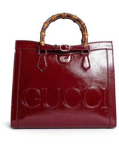 Gucci Diana Medium Tote Bag - Red