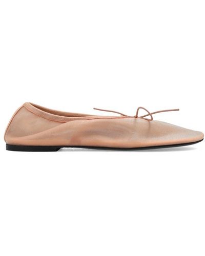 Proenza Schouler Glove Mary Jane Almond Toe Ballerina Shoes - Pink