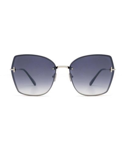 Tom Ford Geometric Frame Sunglasses - Blue