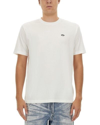 DIESEL T-Shirt With Logo - White