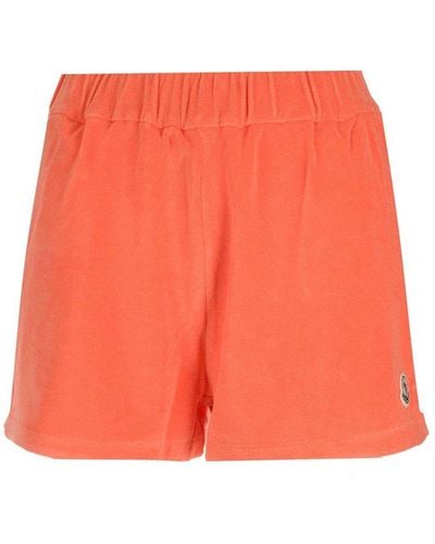 Moncler Fleece Shorts - Orange